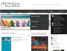 Tablet Screenshot of mediatheque.mairie-relecq-kerhuon.fr